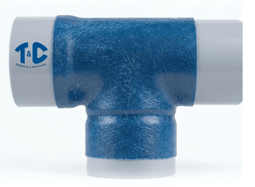 TEE PVC REFORZADO CON FIBRA DE VIDRIO