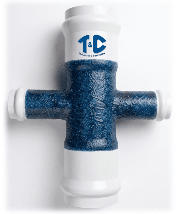 CRUZ REDUCCION PVC C-9 CON FIRBA DE VIDRIO J.R.