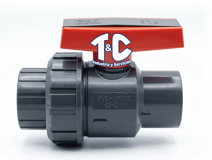 LLAVE DE PASO PVC DE C/UNION PATENTE - U/ROSCA