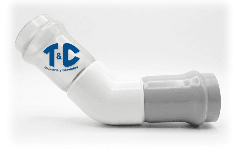 CODO 45° PVC E-40 INY J.R. - J.R.