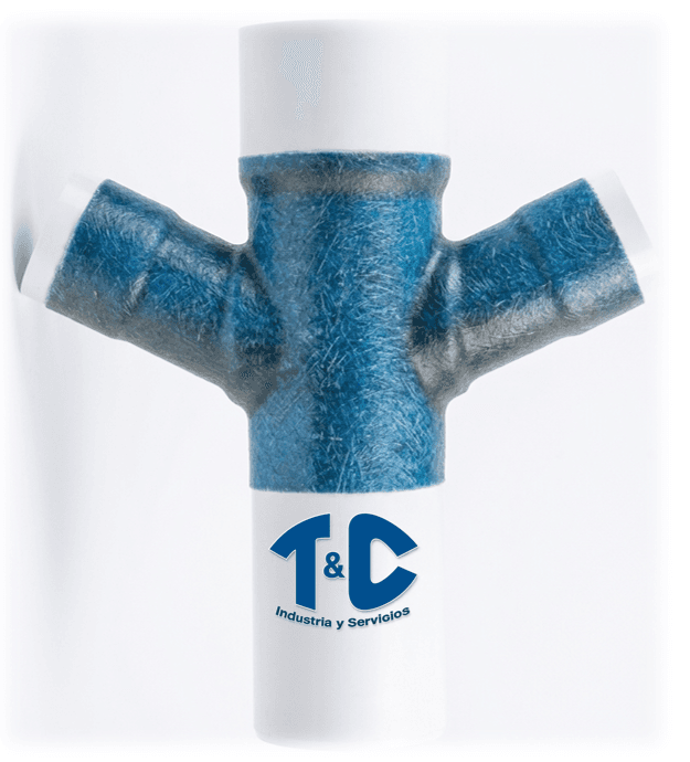 YEE DOBLE PVC E-40 C-C-C CON FIBRA DE VIDRIO REFORZADO