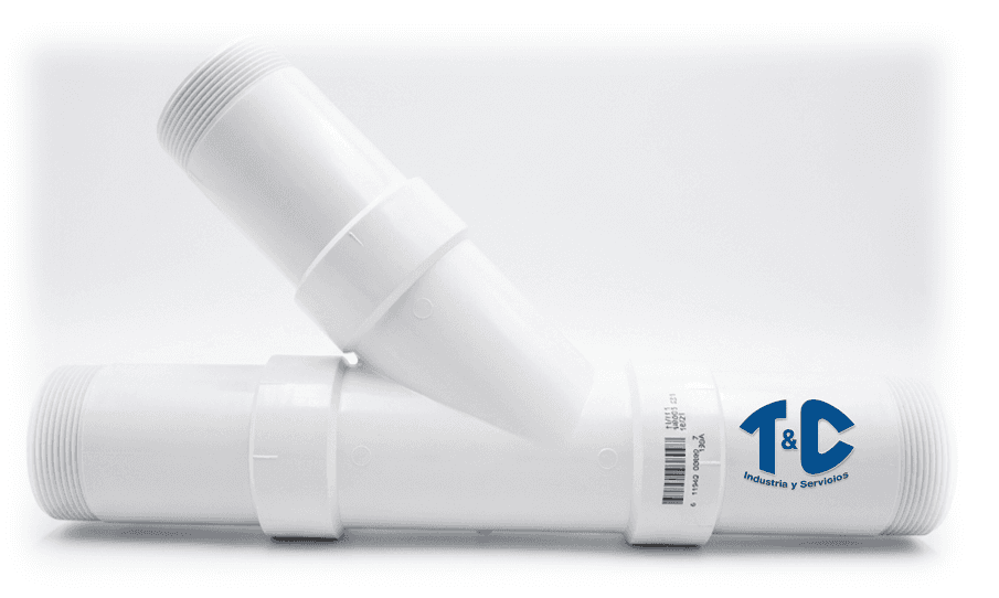 YEE PVC E-40 INY UNION ROSCA
