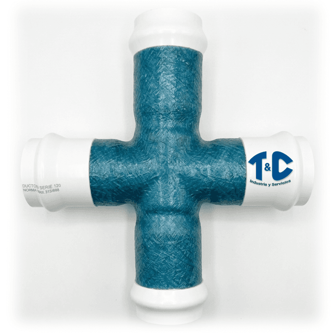 CRUZ PVC CON FIBRA DE VIDRIO REFORZADO J.R.