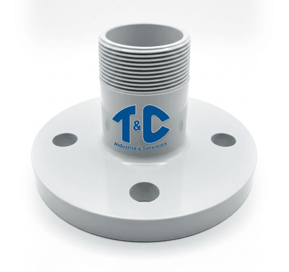 ADAPTADOR BRIDA-ESPIGA-ROSCA PVC E-40