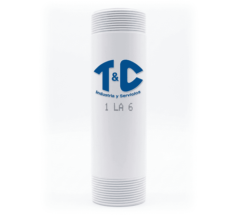NIPLE PVC E-40 UNION ROSCADA UN EXTREMO/AMBOS EXTREMOS
